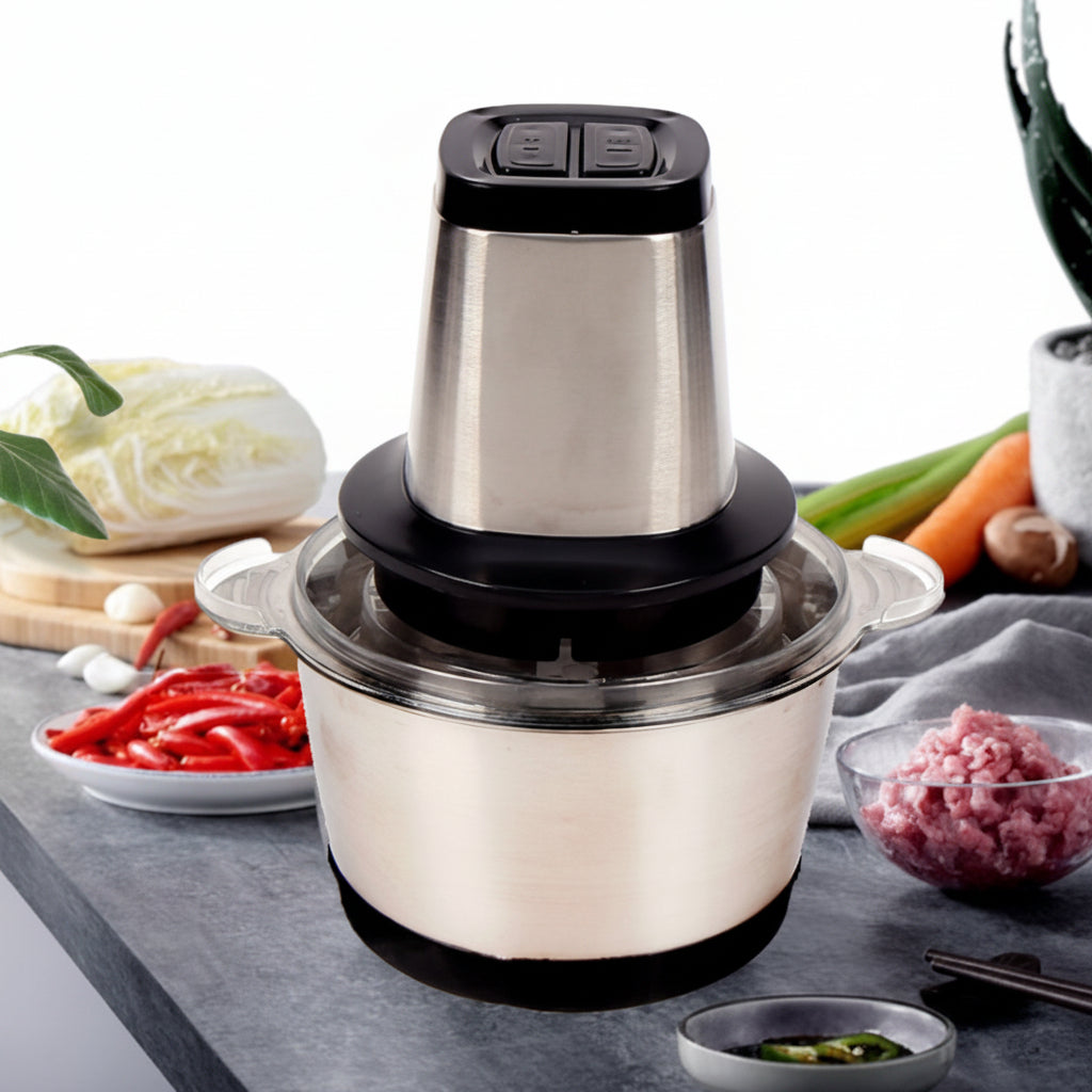 Electric Chopper Food Processor Stainless