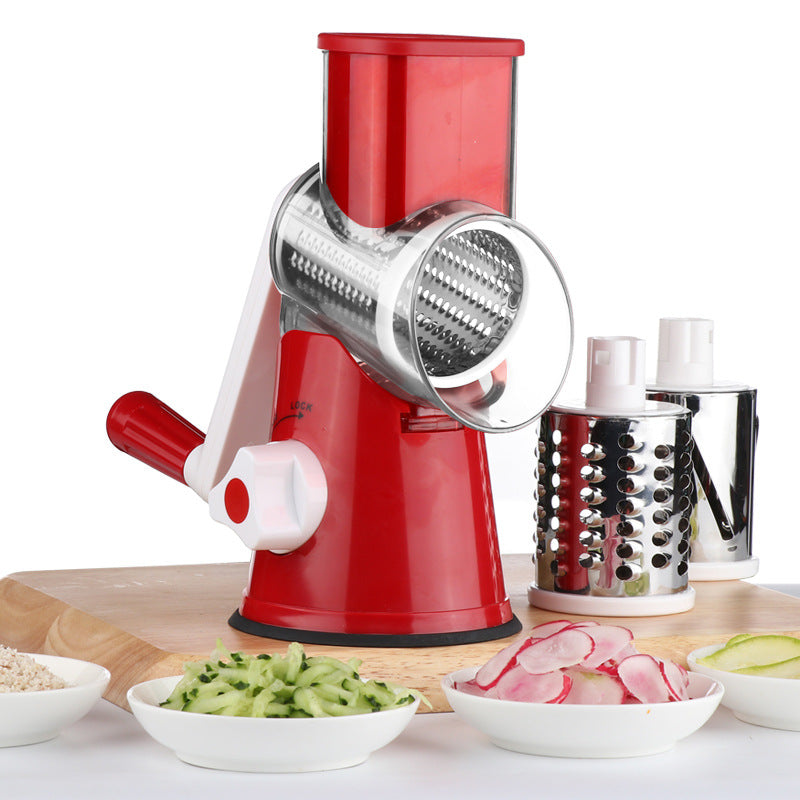 Vegetable Chopper Food Processor Rotary Slicer Stainless