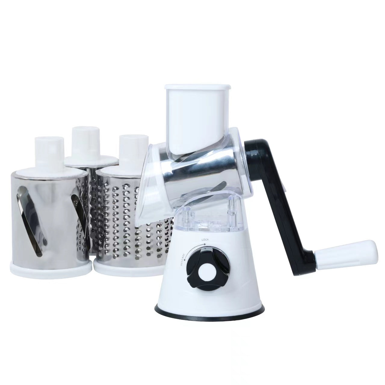 Vegetable Chopper Food Processor Rotary Slicer Stainless