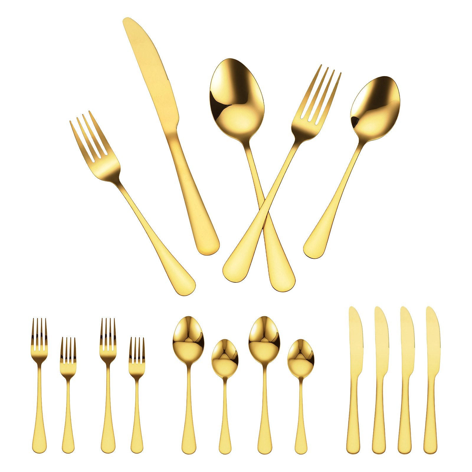Stainless Steel Silverware Set 60-Piece