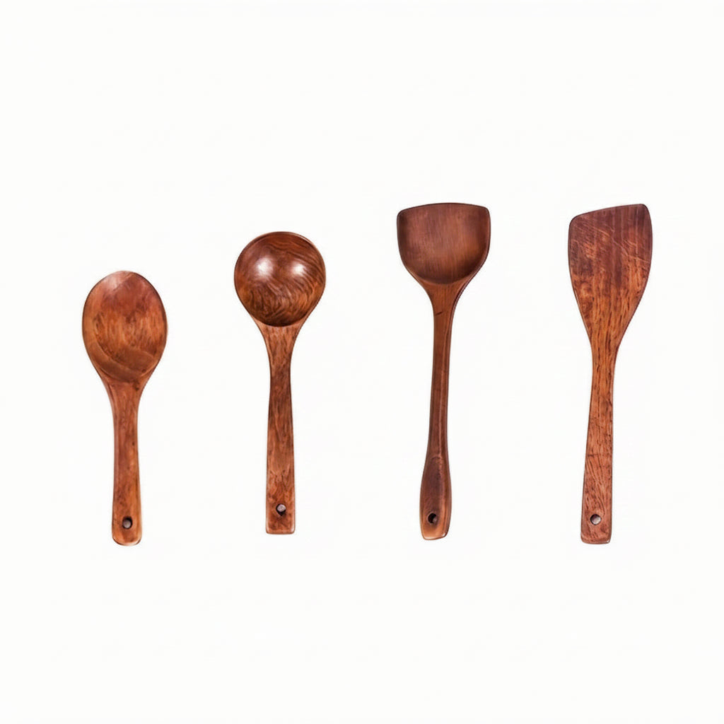 Wooden Spoon Cooking and Spatula Set