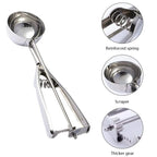 Stainless Steel Ice Cream Scoop with Trigger Release
