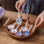 Ceramic Dessert Spoon Long Handle