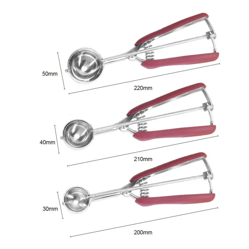 Stainless Steel Ice Cream Scoop with Spring Handle