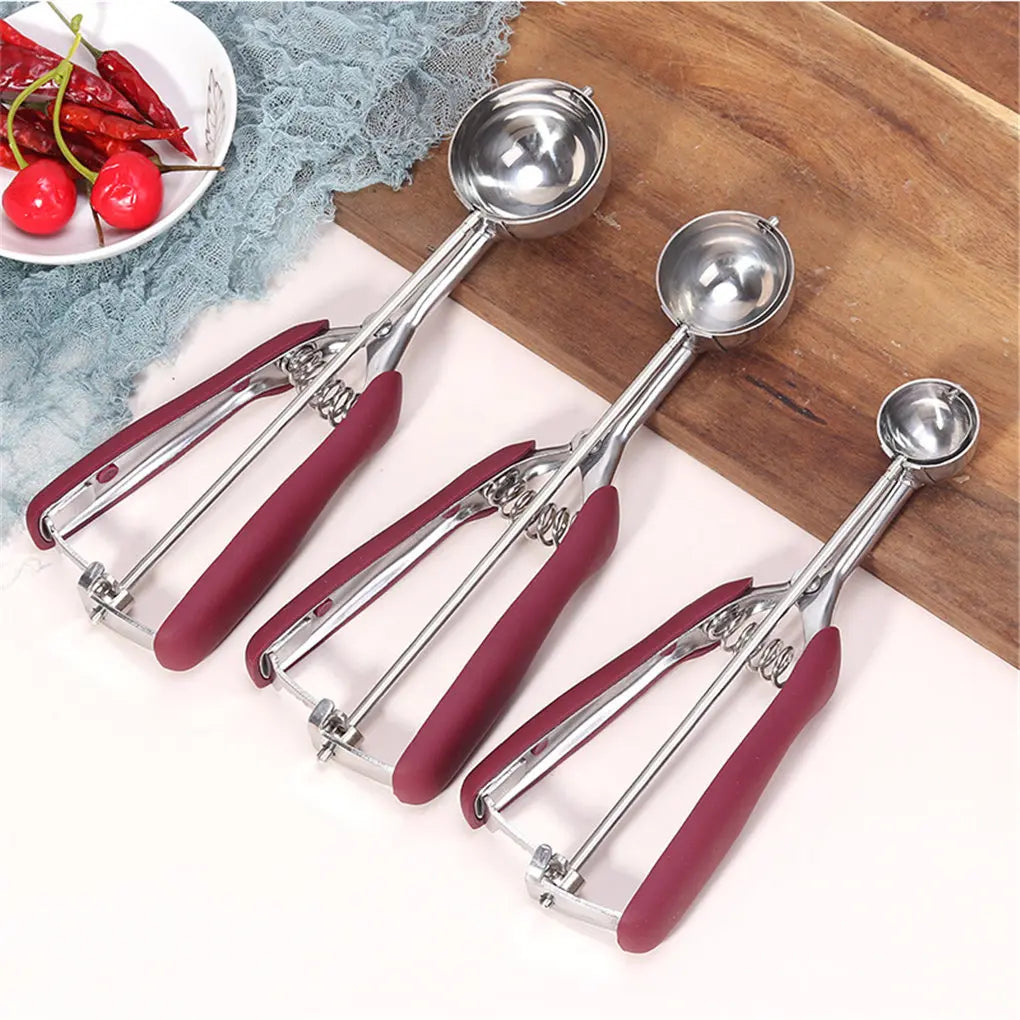 Stainless Steel Ice Cream Scoop with Spring Handle