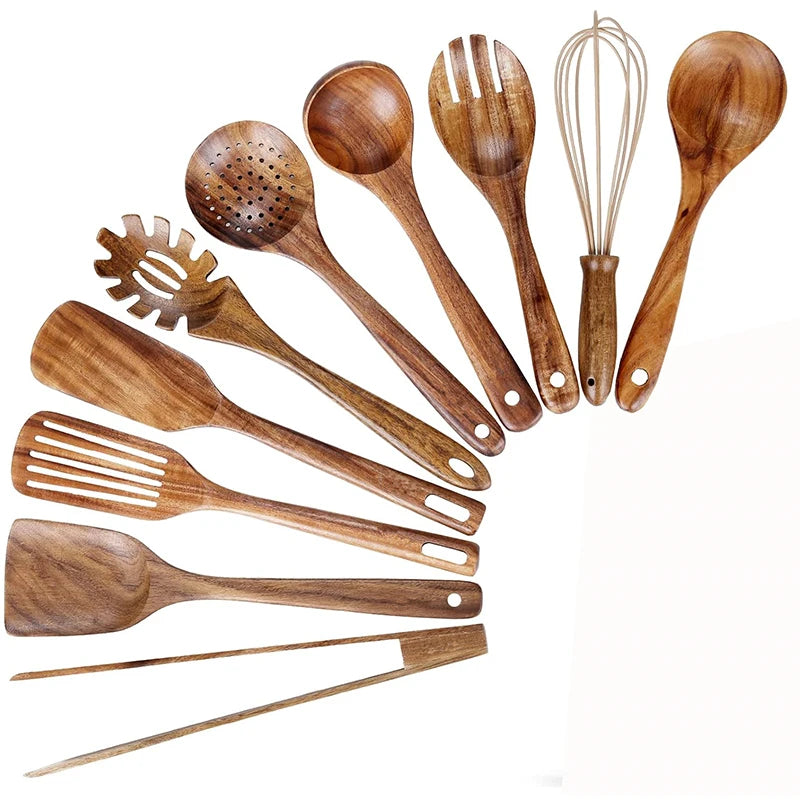 Wooden Kitchen Utensil Set