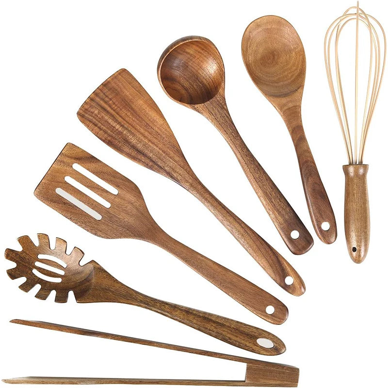 Wooden Kitchen Utensil Set