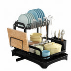 dish drying rack black