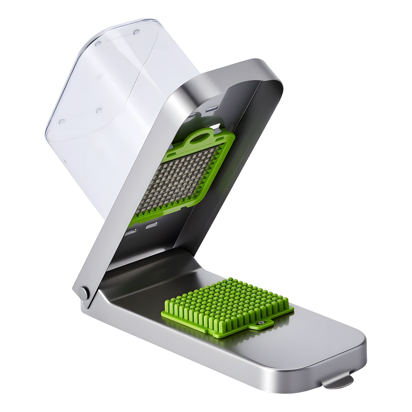 Vegetable Chopper Cutter Stainless Steel 3 Blade With Container