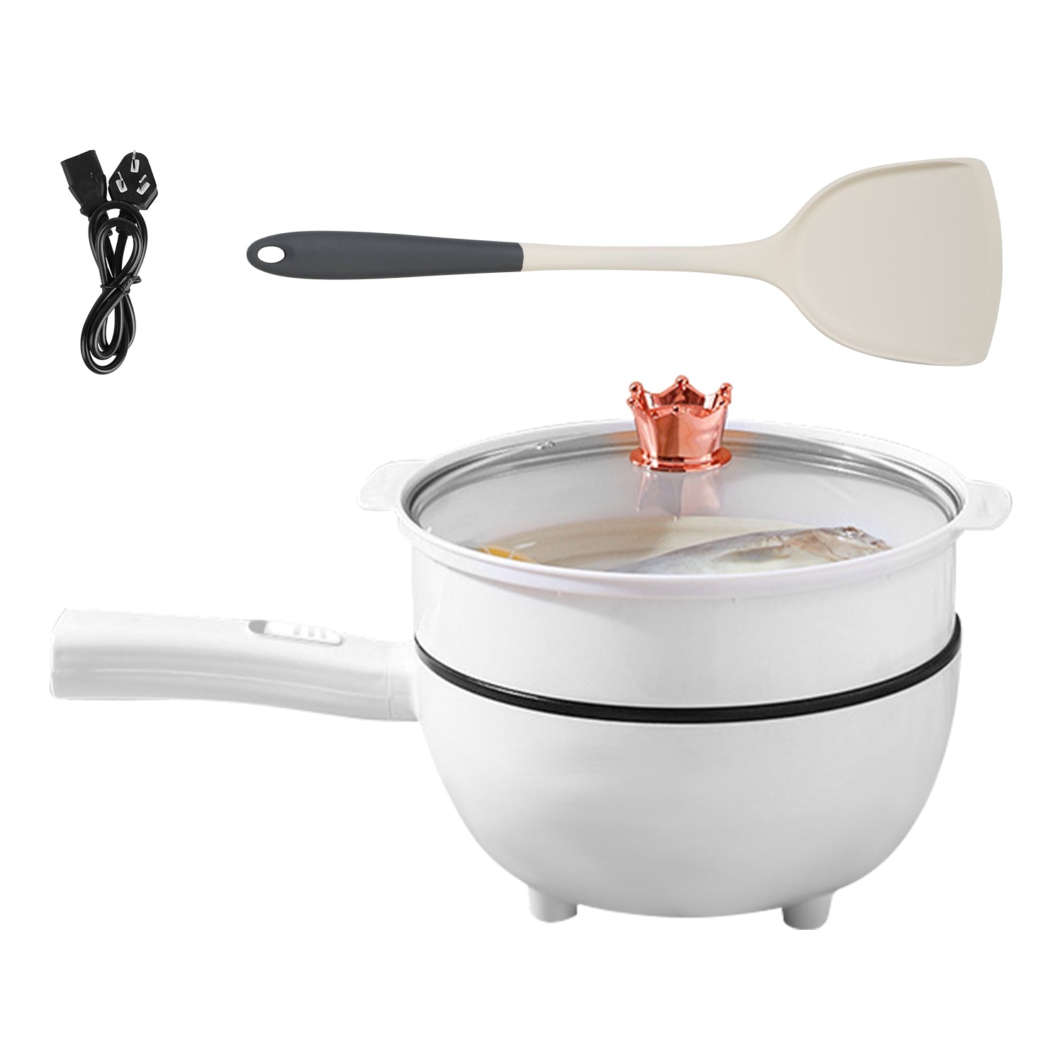  electric hot pot cooker white